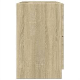 Berkfield Home Sink Cabinet Sonoma Oak 59x37x59 cm Engineered Wood in Light Tan - Size: 59 x 37 x 59 cm - thumbnail 6