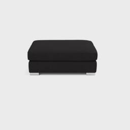 Furniture 786 Chiswick Left Hand Facing Corner Sofa with Footstool in Black - thumbnail 8