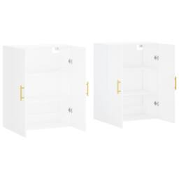Berkfield Home Wall Mounted Cabinets 2 pcs White 69.5x34x90 cm - thumbnail 4