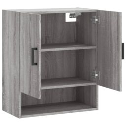 Berkfield Home Wall Cabinet Grey Sonoma 60x31x70 cm Engineered Wood - Size: 60 x 31 x 70 cm - thumbnail 6