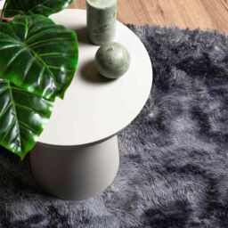 Berkfield Home Shaggy Rug High Pile NAVARRA Dark Grey 120x120 cm Polyester - Size: Medium - thumbnail 8