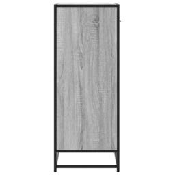 Berkfield Home Shoe Cabinet Grey Sonoma 75x38x97.5 cm Engineered Wood & Metal - thumbnail 5