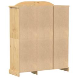 Berkfield Home Wardrobe Corona 151.5x52x186 cm Solid Wood Pine in Brown - thumbnail 6