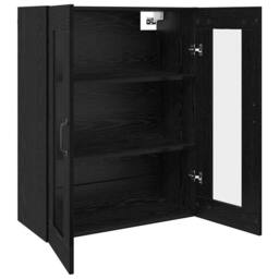 Berkfield Home Hanging Wall Cabinet Black 69.5 x 34 x 90 cm Engineered wood - thumbnail 5