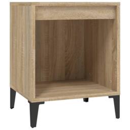 Berkfield Home Bedside Cabinet Sonoma Oak 40x35x50 cm in Brown - Size: 40 x 35 x 50 cm - thumbnail 1