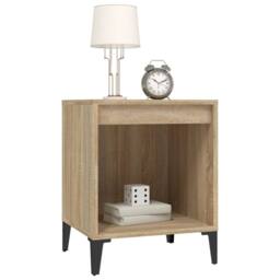Berkfield Home Bedside Cabinet Sonoma Oak 40x35x50 cm in Brown - Size: 40 x 35 x 50 cm - thumbnail 4