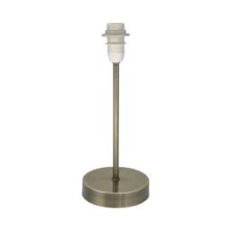First Choice Lighting Antique Brass Stick Table Lamp Base Only in Bronze