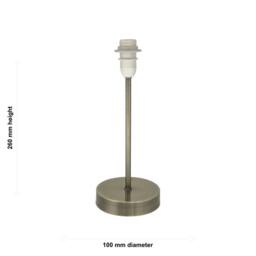 First Choice Lighting Antique Brass Stick Table Lamp Base Only in Bronze - thumbnail 7