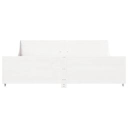 Berkfield Home Bed Frame without Mattress White 180x200 cm Super King Solid Wood Pine - thumbnail 4
