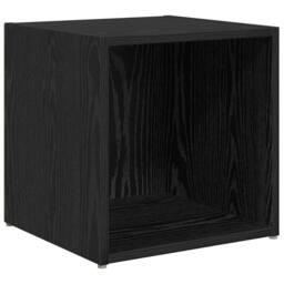 Berkfield Home TV Cabinet Set with Shelf with Storage 6 pcs Black Oak Engineered Wood - thumbnail 5