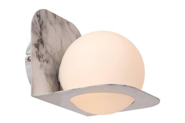 Netlighting Lucide DAVY Wall light Bathroom 1xG9 IP44 Black in Grey - image 1