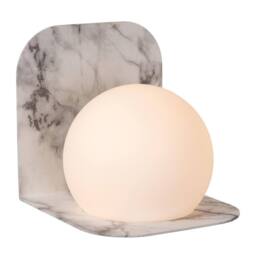 Netlighting Lucide DAVY Wall light Bathroom 1xG9 IP44 Black in Grey - thumbnail 2