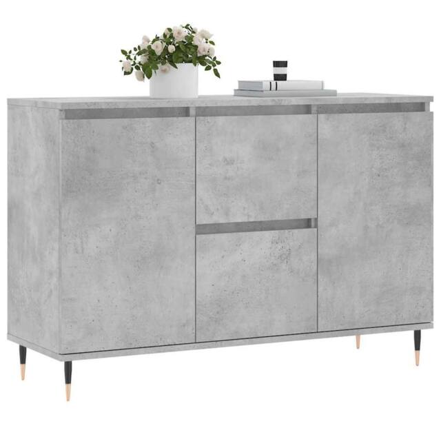 Berkfield Home Sideboard Concrete Grey 104x35x70 cm Engineered Wood - Size: 104 x 35 x 70 cm - image 1