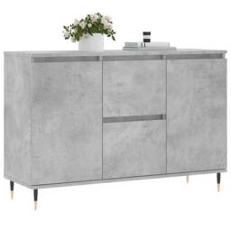 Berkfield Home Sideboard Concrete Grey 104x35x70 cm Engineered Wood - Size: 104 x 35 x 70 cm