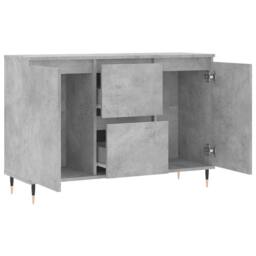 Berkfield Home Sideboard Concrete Grey 104x35x70 cm Engineered Wood - Size: 104 x 35 x 70 cm - thumbnail 6