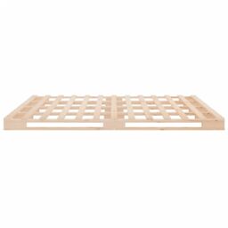 Berkfield Home Pallet Bed 120x190 cm Small Double Wood Pine in Brown - thumbnail 6