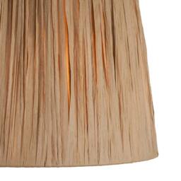 Netlighting Layered Leaf Ivory Table Lamp Raffia Raffia Shade 32cm B22 in Beige - thumbnail 6