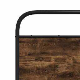 Berkfield Home Elegant Bed Frame Without Mattress 150x200 cm King Size Smoked Oa in Brown - thumbnail 8
