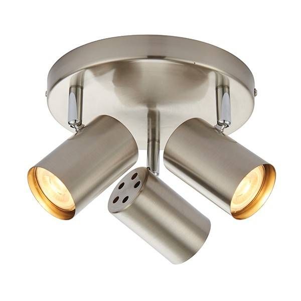 Netlighting Arezzo 3 Light Spotlight Satin Chrome Effect Chrome Plate GU10 in Grey - image 1