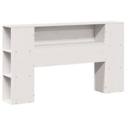 Berkfield Home Bookcase Bed without Mattress White 160x200 cm Solid Wood in Brown - thumbnail 4