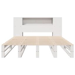 Berkfield Home Bookcase Bed without Mattress White 160x200 cm Solid Wood in Brown - thumbnail 5