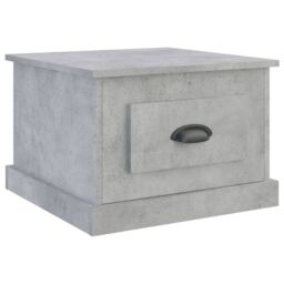 Berkfield Home Coffee Table Concrete Grey 50x50x35 cm Engineered Wood - Size: 50 x 50 x 35 cm - thumbnail 2