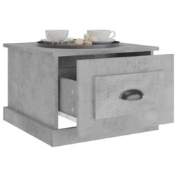 Berkfield Home Coffee Table Concrete Grey 50x50x35 cm Engineered Wood - Size: 50 x 50 x 35 cm - thumbnail 5