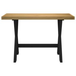 Berkfield Home Desk NOAIN X-Shaped Legs 120x50x75 cm Solid Wood Pine in Brown - Size: 120 x 50 x 75 cm - thumbnail 3
