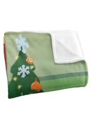 Sesame Street Furry Friends Forever Elmo Christmas Tree Silky Touch Super Soft Throw Blanket 152 X 127 cm in White - thumbnail 3