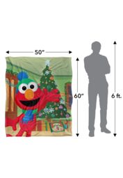 Sesame Street Furry Friends Forever Elmo Christmas Tree Silky Touch Super Soft Throw Blanket 152 X 127 cm in White - thumbnail 5