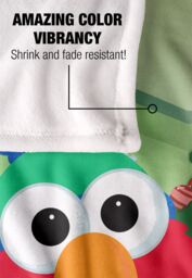Sesame Street Furry Friends Forever Elmo Christmas Tree Silky Touch Super Soft Throw Blanket 152 X 127 cm in White - thumbnail 4