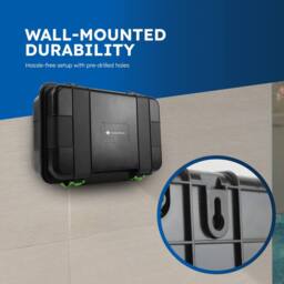Desiretech Weatherproof Outdoor Electric Box - IP54 (Electrical Box Only, Large) in Black - thumbnail 7