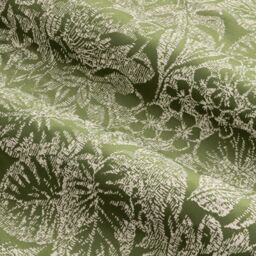 Wylder Nature Bali Botanical Jacquard Eyelet Curtains in Olive - Size: 117 cm width x 183 cm drop - thumbnail 4