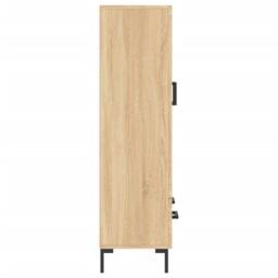 Berkfield Home Highboard Sonoma Oak 69.5x31x115 cm Engineered Wood in Light Tan - thumbnail 7