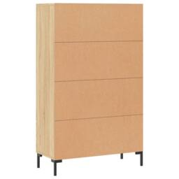 Berkfield Home Highboard Sonoma Oak 69.5x31x115 cm Engineered Wood in Light Tan - thumbnail 8
