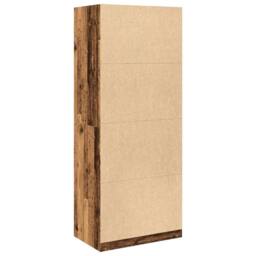 Berkfield Home Wardrobe Old Wood 80x50x200 cm Engineered Wood in Brown - Size: 80 x 50 x 200 cm - thumbnail 6