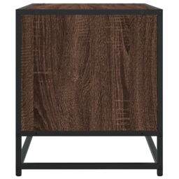 Berkfield Home TV Cabinet Brown Oak 120.5x40x46 cm Engineered Wood & Metal - thumbnail 5