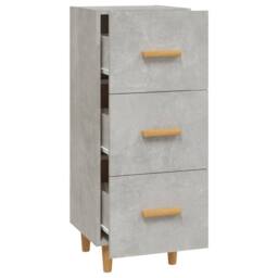 Berkfield Home Sideboard Concrete Grey 34.5x34x90 cm Engineered Wood - thumbnail 6