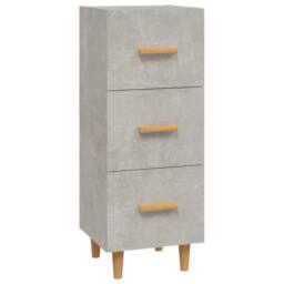 Berkfield Home Sideboard Concrete Grey 34.5x34x90 cm Engineered Wood - thumbnail 1
