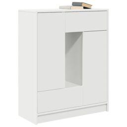 Berkfield Home Sideboard with Drawers & Doors White 73x31x90 cm - Size: 73 x 31 x 90 cm - thumbnail 4
