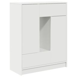 Berkfield Home Sideboard with Drawers & Doors White 73x31x90 cm - Size: 73 x 31 x 90 cm - thumbnail 2