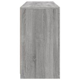 Berkfield Home Sideboard with LED Lights Grey Sonoma 123x37x67 cm - Size: 123 x 37 x 67 cm - thumbnail 7