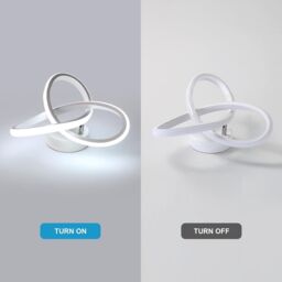 COMELY LED Ceiling Light, 22W Modern White Ceiling Lights, Cool White 6500K - thumbnail 7