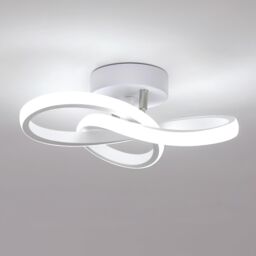 COMELY LED Ceiling Light, 22W Modern White Ceiling Lights, Cool White 6500K