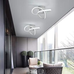 COMELY LED Ceiling Light, 22W Modern White Ceiling Lights, Cool White 6500K - thumbnail 4