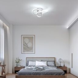 COMELY LED Ceiling Light, 22W Modern White Ceiling Lights, Cool White 6500K - thumbnail 5