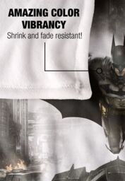 Warner Brothers Batman Arkham Knight Batman Officially Licensed Silky Touch Super Soft Throw Blanket 152 x 127 cm in White - thumbnail 4