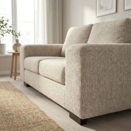 Abakus Direct Boston 2 Seater Sofa Basket Weave in Cream - thumbnail 7