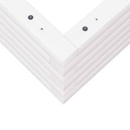 Berkfield Home Decorative Garden Planter White 60x60x23 cm Solid Wood Pine - Size: 60 x 60 x 23 cm - thumbnail 8