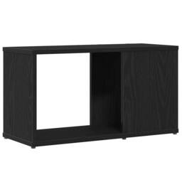 Berkfield Home TV Cabinet Black Oak 60x24x32 cm Engineered Wood - Size: 60 x 24 x 32 cm - thumbnail 7